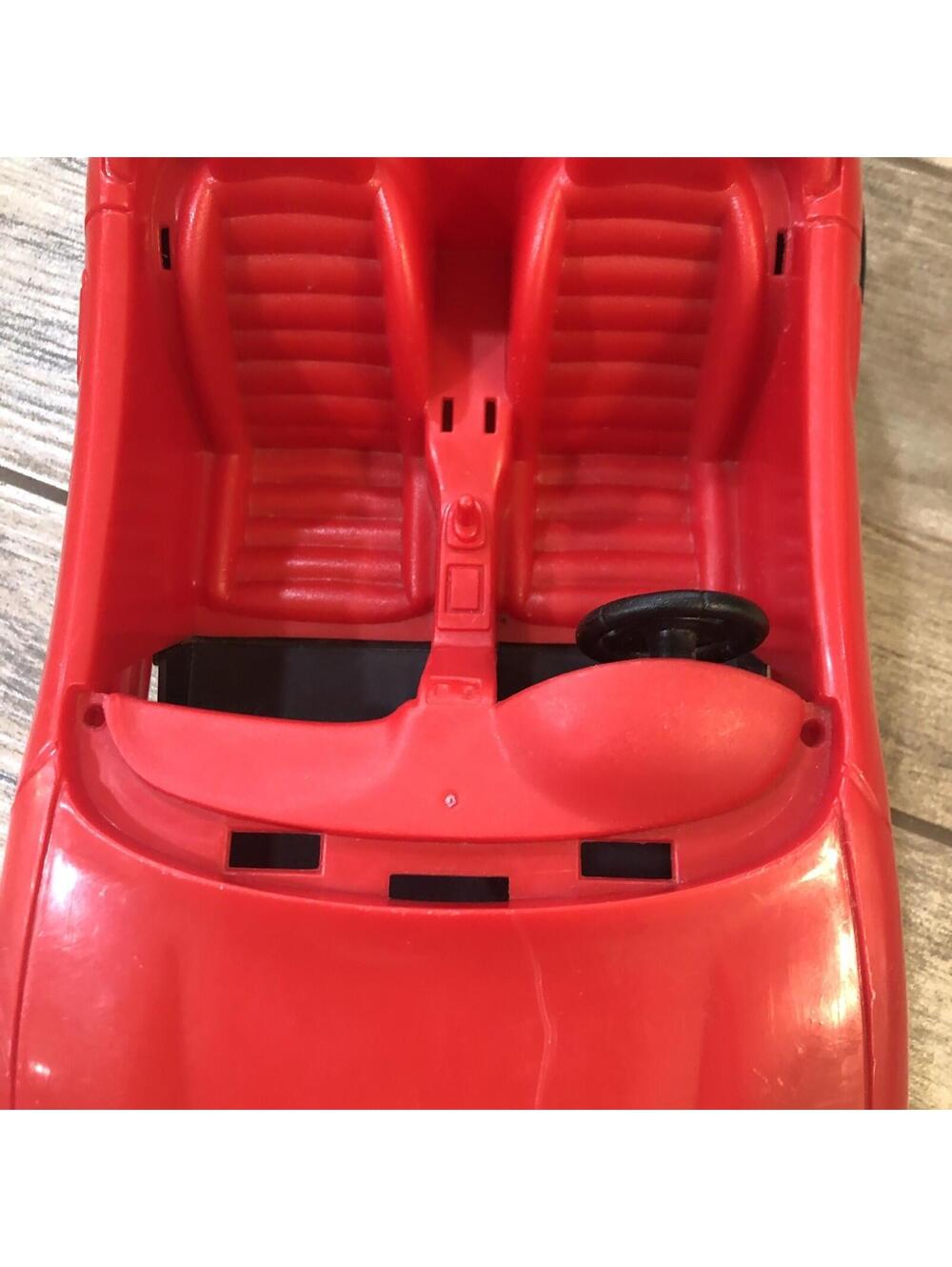 Vintage Barbie Red Convertible Sports Car 1996 Hot Drivin Barbie Car - Picture 6 of 13